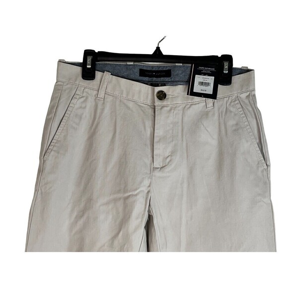NWT Tommy Hilfiger Custom Fit Coupe Sur Mesure Men's Pant Khaki Sz 29W/30L - Picture 2 of 9